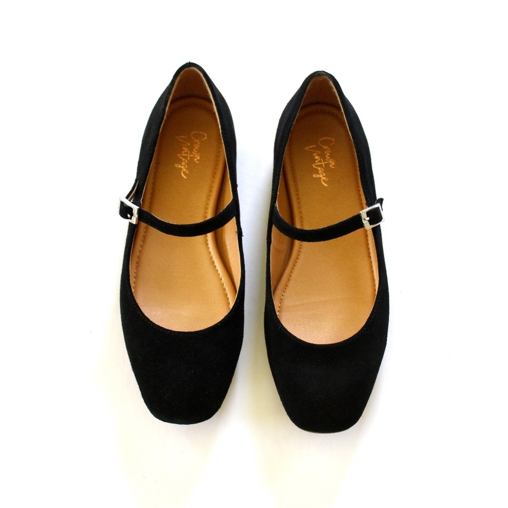 Crown Vintage Black Flats